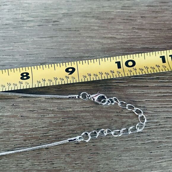 Sparkling Rainbow Crystal Silver Necklace Earrings Set - Picture 2 of 3